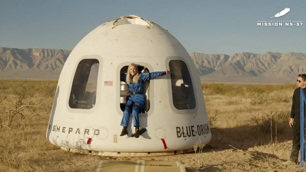 Blue Origin launch: Paraplegic engineer Michaela Benthaus becomes first wheelchair user to blast into space Blue Origin launch: Paraplegic engineer Michaela Benthaus becomes first wheelchair user to blast into space