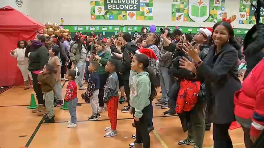 Holiday party and toy giveaway held for kids and their families in Paterson, NJ