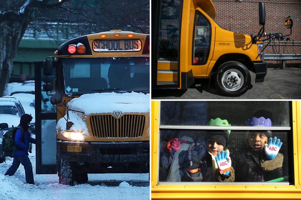 New York parents say kids ‘freeze’ on mandated electric school buses during brutal winter weather New York parents say kids 'freeze' on mandated electric school buses during brutal winter weather