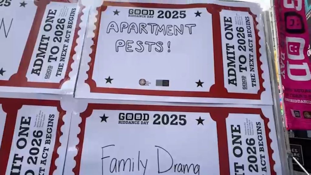 New Yorkers say goodbye to bad memories from 2025 in annual ‘Good Riddance Day’ New Yorkers say goodbye to bad memories from 2025 in annual 'Good Riddance Day'