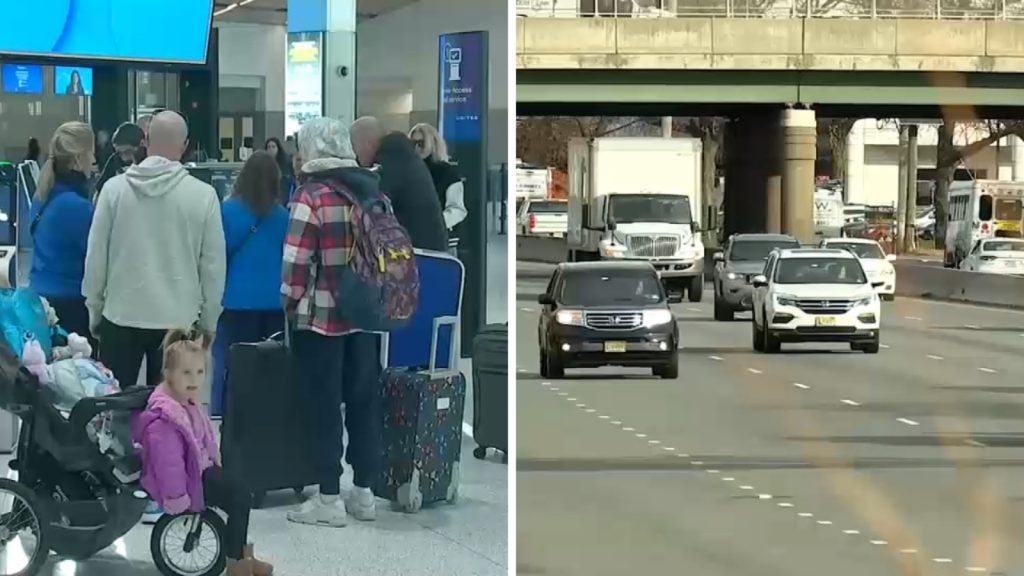 Snow and rain mix threatens to snarl holiday travel in New York, New Jersey area