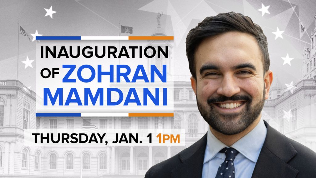 Zohran Mamdani inauguration: Street closures, time and where NYC mayor will be sworn in on New Year's Day