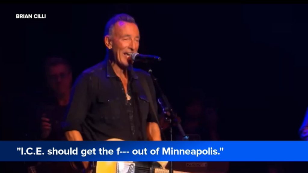Bruce Springsteen denounces ICE during performance in Red Bank, New Jersey