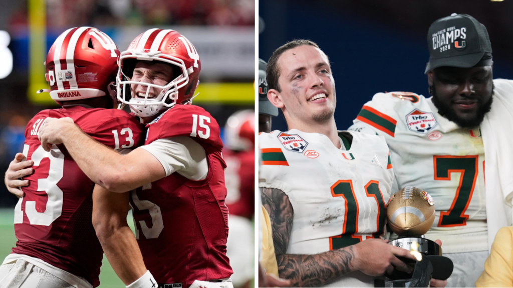 College Football Playoff final: Indiana University, University of Miami to face off in title matchup that once seemed impossible