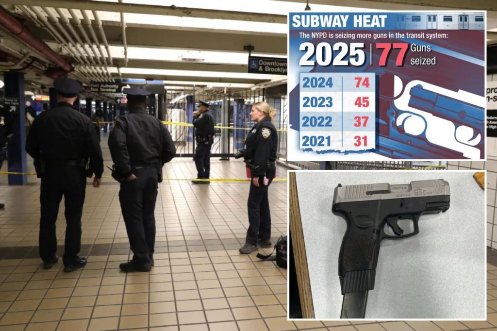 Exclusive | Number of guns seized in subways jumps as cops flood underground: NYPD