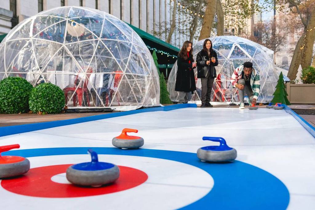 Free Iceless Curling Lanes in NYC Are a Great Winter Activity Free Iceless Curling Lanes in NYC Are a Great Winter Activity