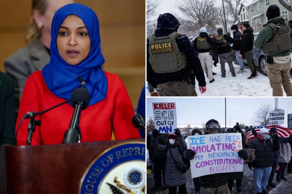 Ilhan Omar compares 'US goddamn States' ICE raids to her native Somalia
