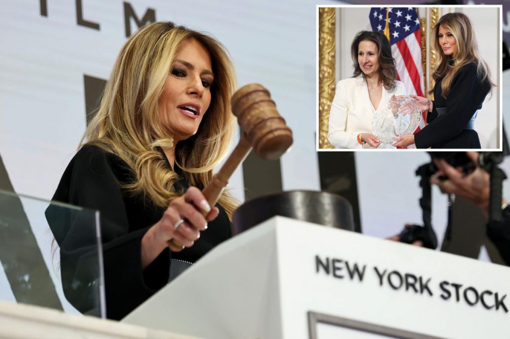 Melania Trump rings NYSE opening bell to mark documentary premiere Melania Trump rings NYSE opening bell to mark documentary premiere