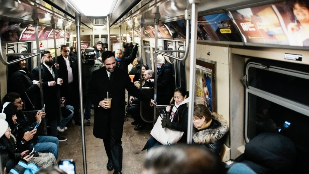 NYC Mayor Zohran Mamdani greets commuters on subway ahead of day focused on transit