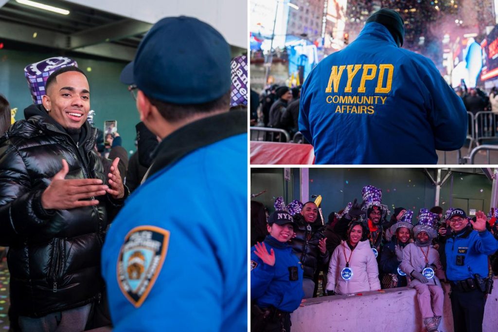 NYPD brought dozens of hearing and visually impaired teens to NYE ball drop in Times Square NYPD brought dozens of hearing and visually impaired teens to NYE ball drop in Times Square