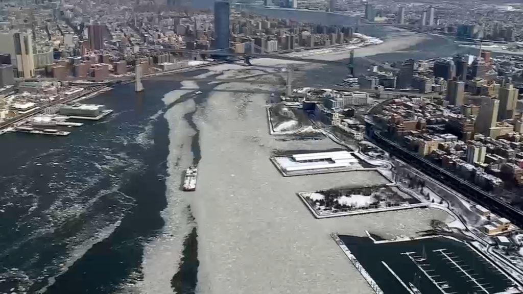 Some New York City, New Jersey ferry services suspended, disrupted by ice on Hudson, East rivers Some New York City, New Jersey ferry services suspended, disrupted by ice on Hudson, East rivers