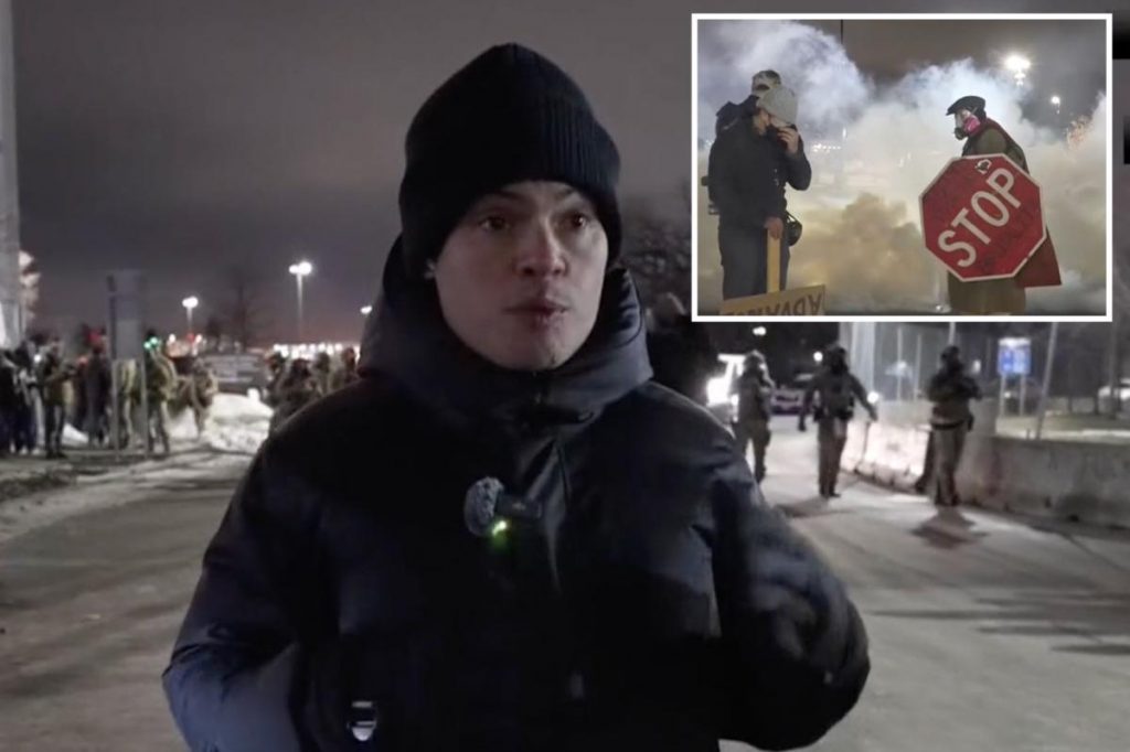 Tear gas fired near CNN reporter covering Minneapolis anti-ICE protest live on-air