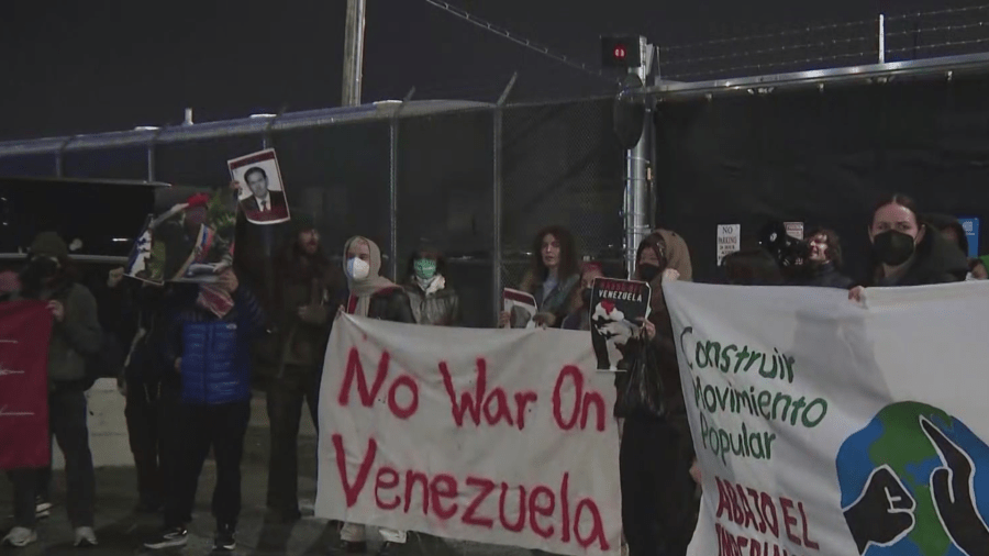Tension rises as protesters rally against Maduro's detention in Brooklyn Tension rises as protesters rally against Maduro's detention in Brooklyn