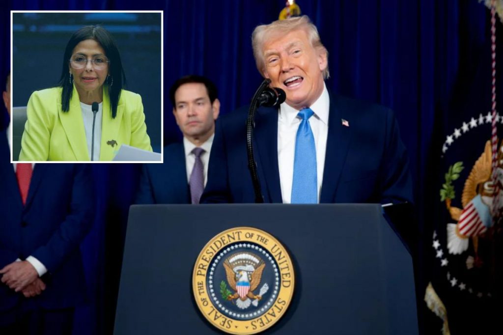 Trump threatens Venezuela's new leader Delcy Rodriguez with a fate worse than Maduro if she doesn't work with US