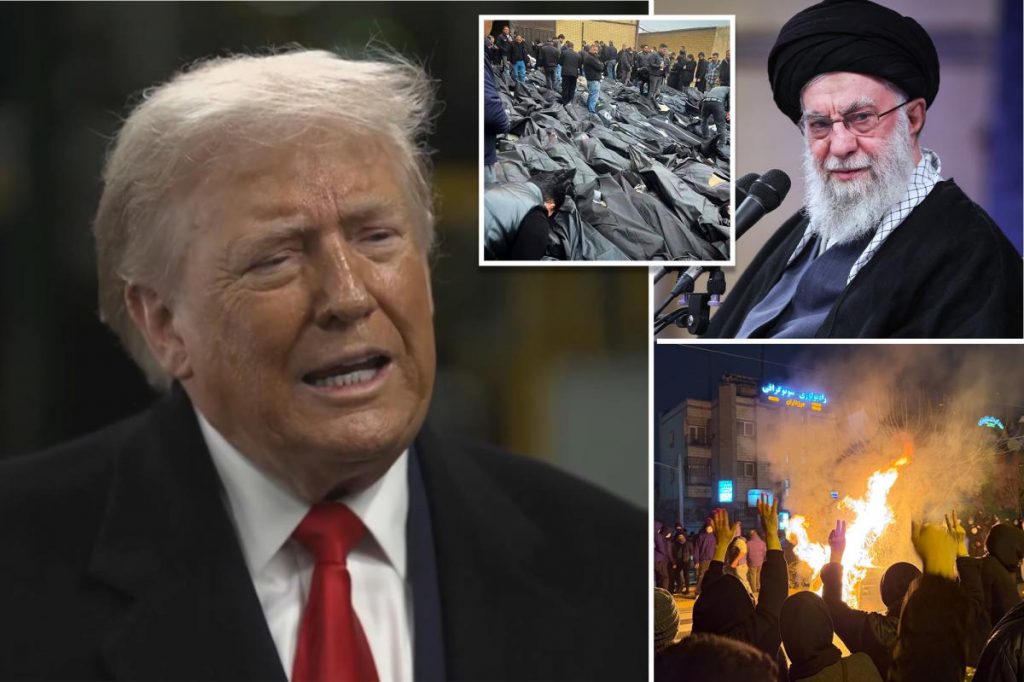 Trump threatens 'very strong action' against Iran if regime hangs protesters