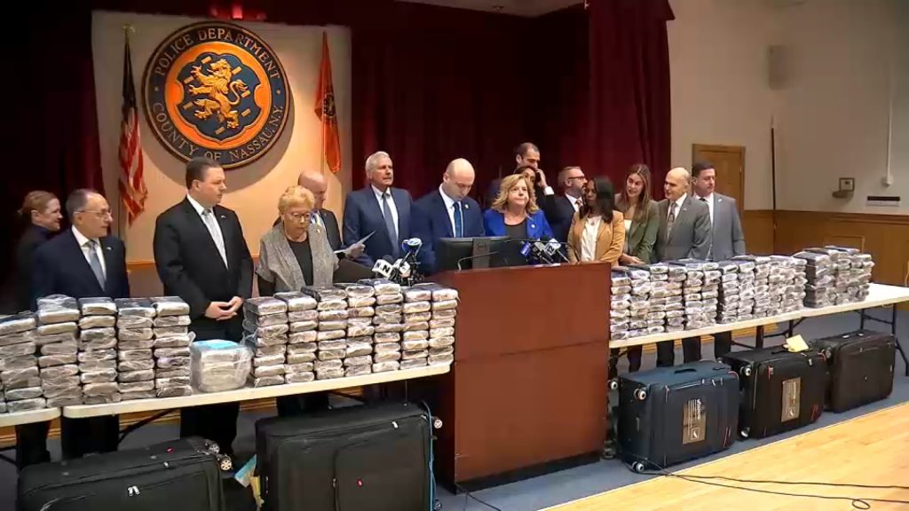 687 pounds of cocaine worth $20M seized in massive drug bust on Long Island, 2 men facing charges