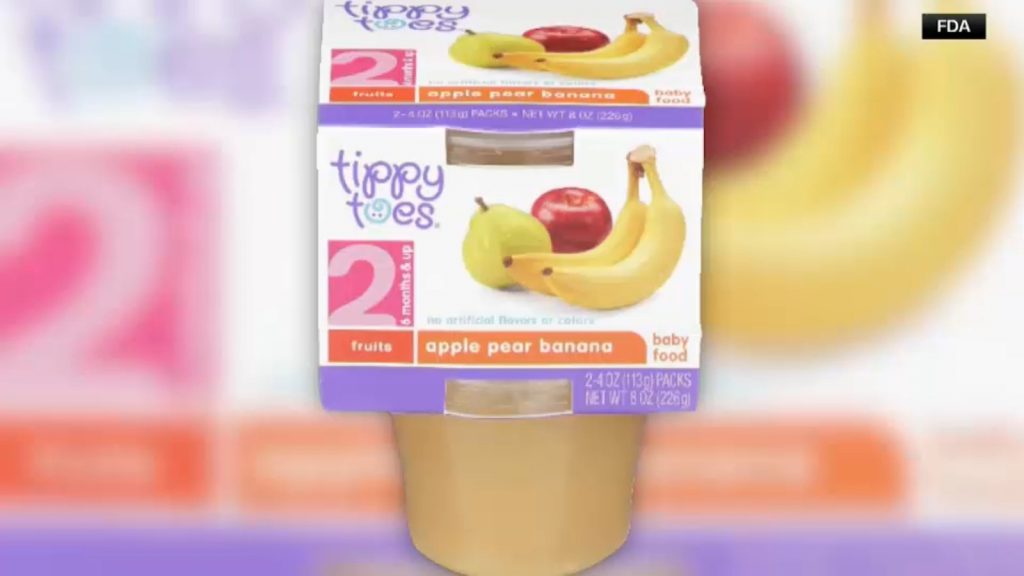 Baby food recall: 'Tippy Toes' apple pear banana puree has potential health risks to children