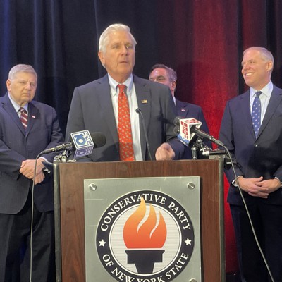 Blakeman courts right-wing voters at state Conservative Party conference Blakeman courts right-wing voters at state Conservative Party conference