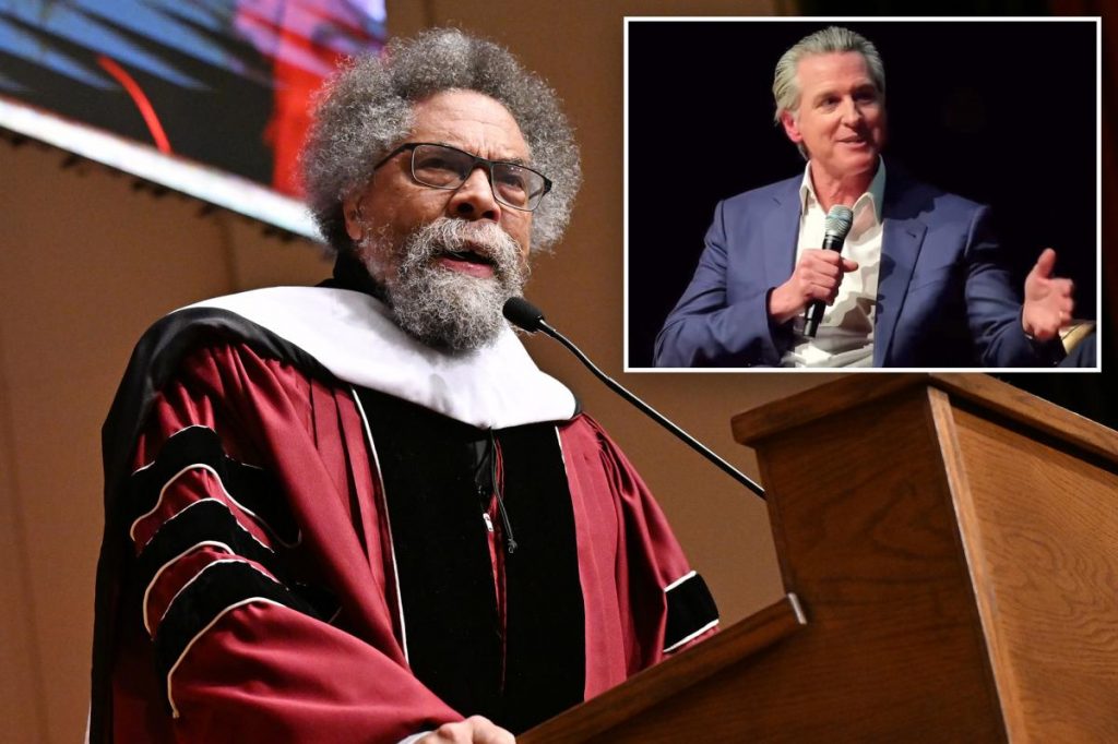 Cornel West unloads on Gavin Newsom over ‘racist’ remarks Cornel West unloads on Gavin Newsom over 'racist' remarks