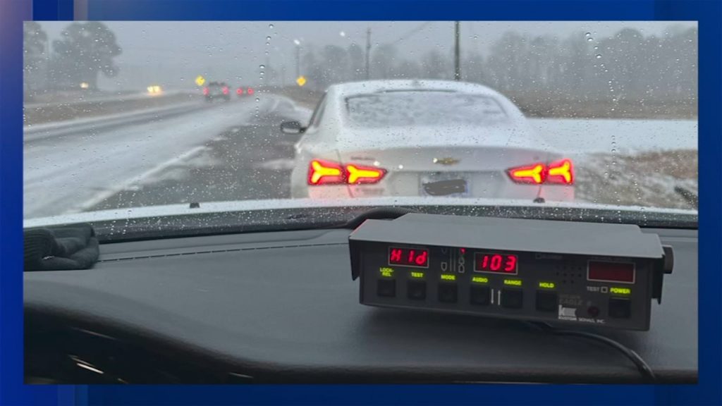 Kierra Taina Taylor: North Carolina woma charged for going 103 mph in snow, with child in car: Johnston County Sheriff’s Office Kierra Taina Taylor: North Carolina woma charged for going 103 mph in snow, with child in car: Johnston County Sheriff's Office