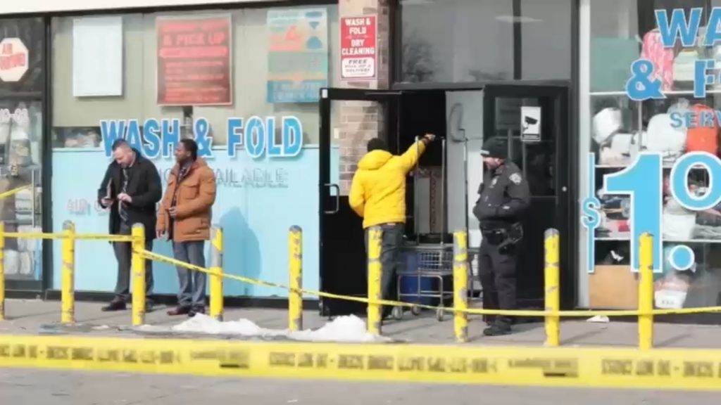 Man critical after being shot in the head during dispute inside Queens laundromat