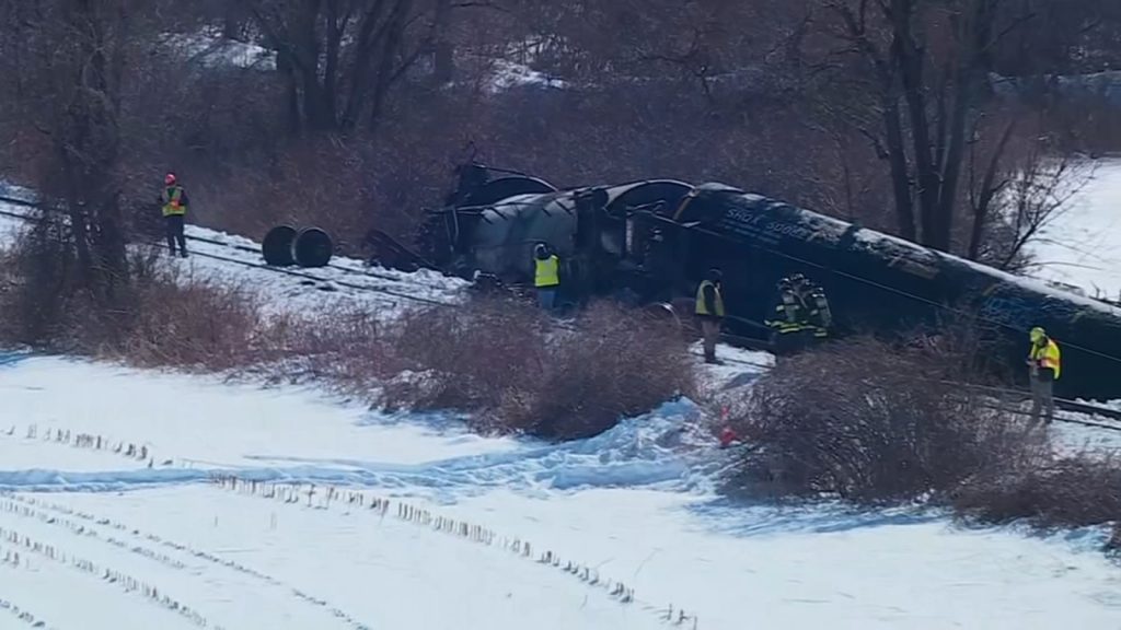 Mansfield, Connecticut crash news: Freight train derails, sending cars carrying liquid propane into Willimantic River