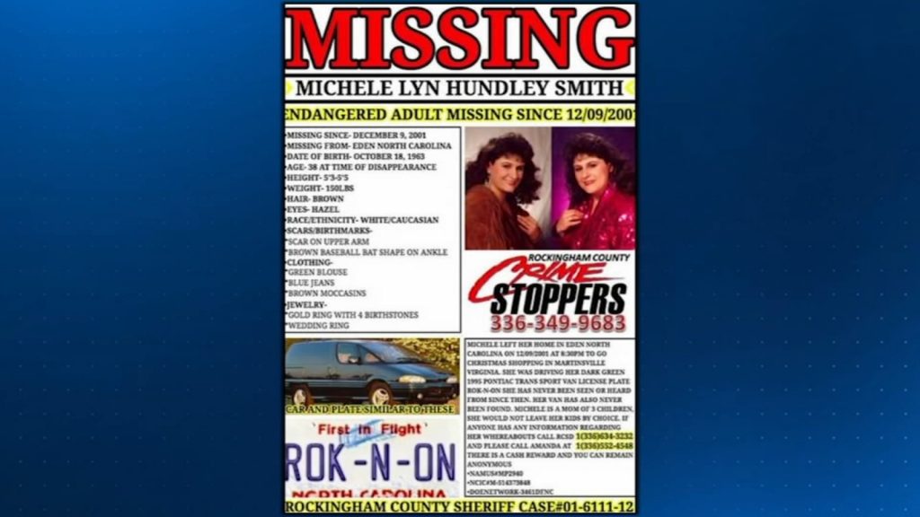 Michelle Hundely Smith found: Rockingham County woman missing since 2001, found alive, North Carolina deputies say Michelle Hundely Smith found: Rockingham County woman missing since 2001, found alive, North Carolina deputies say