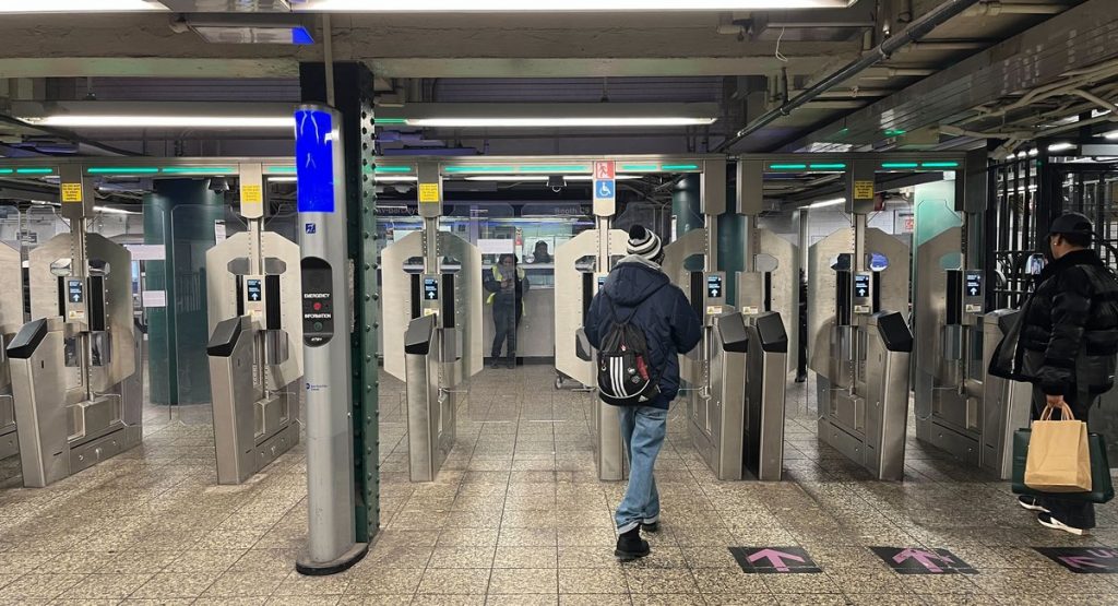 Modern NYC subway gates tested by the MTA use AI tech to track fare evaders Modern NYC subway gates tested by the MTA use AI tech to track fare evaders
