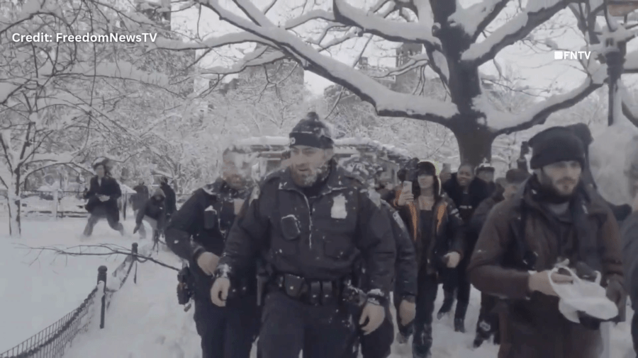NYPD officers pelted with snowballs after storm: 'Disgraceful' NYPD officers pelted with snowballs after storm: 'Disgraceful'