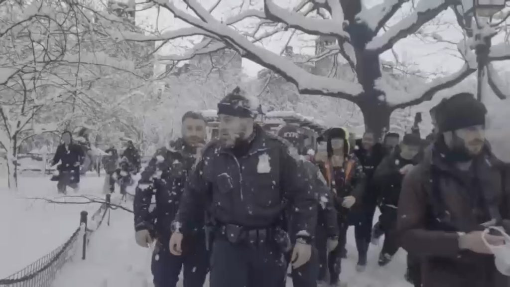 NYPD snowball fight: One man arrested in snowball fight that injured NYPD officers in Washington Square Park