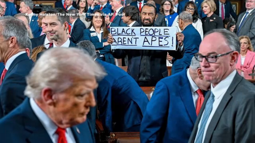 Rep. Al Green escorted out of House chamber minutes into President Donald Trump's State of the Union address