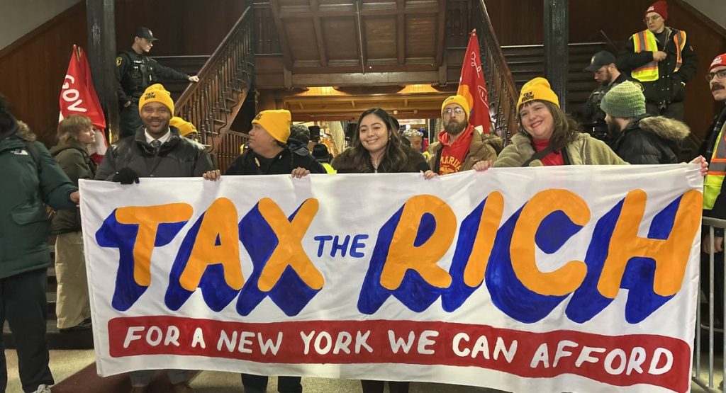 Tax the Rich rally descends on Albany