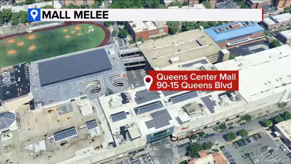 Teen stabbed after disturbance at Queens Center Mall food court Teen stabbed after disturbance at Queens Center Mall food court