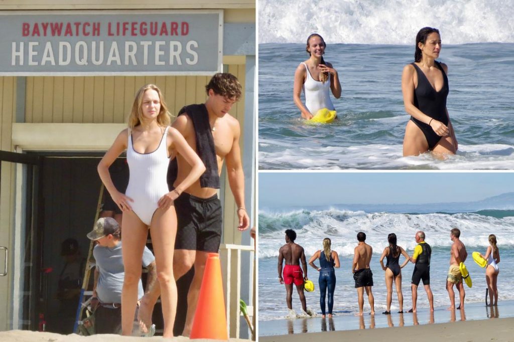 'Baywatch' cast heats up Venice beach boot camp
