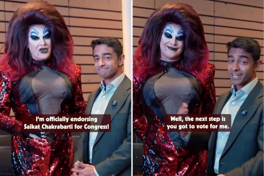 Bizarre moment AOC-linked millionaire gets drag queen to endorse him for Nancy Pelosi’s seat Bizarre moment AOC-linked millionaire gets drag queen to endorse him for Nancy Pelosi’s seat