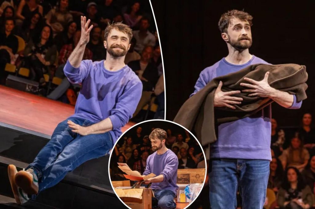 Daniel Radcliffe schmoozes with the audience in sweet one-man show
