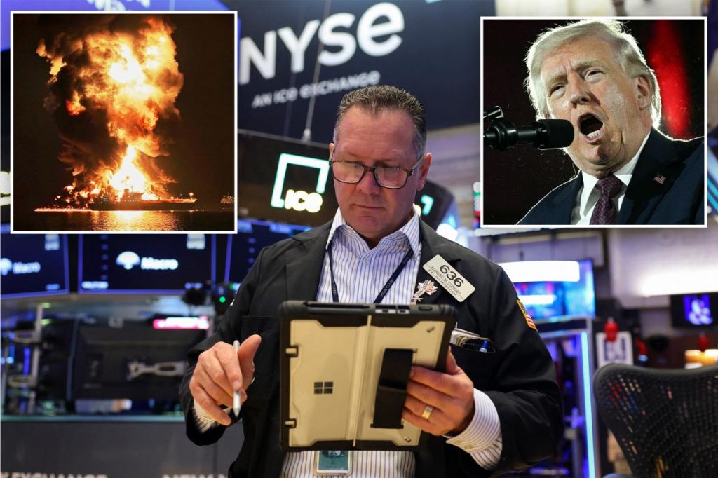 Dow falls 250 points as oil jumps 4%, Trump warns Iran they 'better get serious soon'