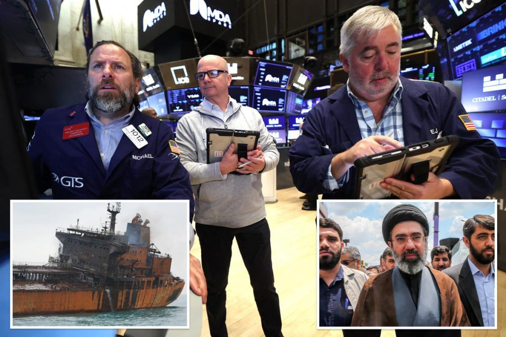 Dow falls nearly 600 points, oil hits $100 as Iran’s new leader to keep Strait of Hormuz blocked