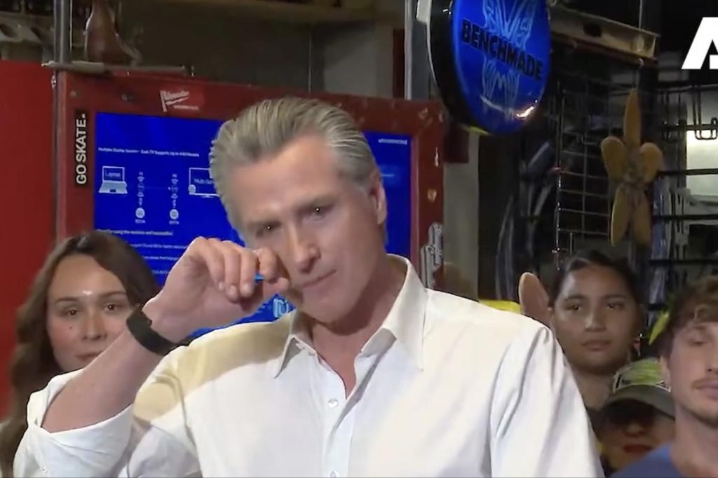 Gavin Newsom tears up while discussing California jobs program