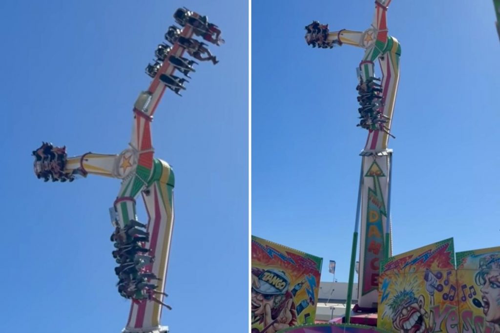 Houston Rodeo ride malfunction leaves people dangling in air Houston Rodeo ride malfunction leaves people dangling in air