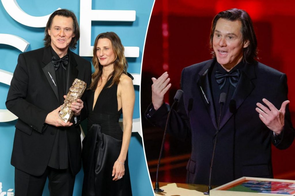 Jim Carrey interview at French film awards shocks fans: ‘Impersonator’ Jim Carrey interview at French film awards shocks fans: 'Impersonator'