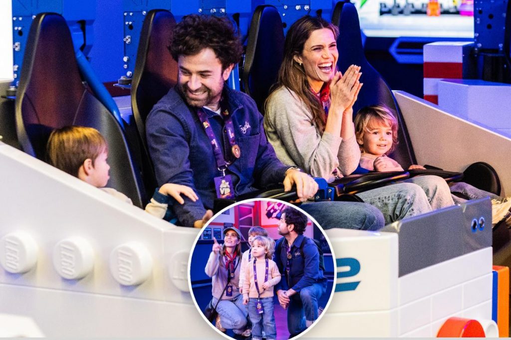 Mandy Moore and family among first to ride LEGOLAND's new Galacticoaster