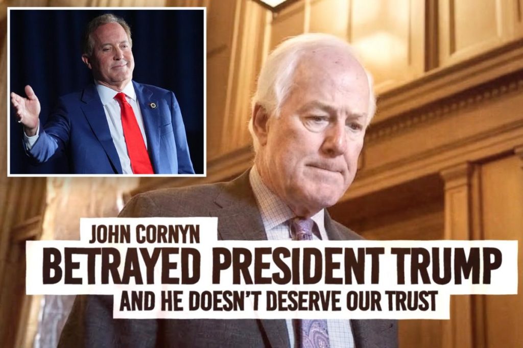 Pro-Ken Paxton PAC ad claims John Cornyn 'Betrayed President Trump' amid scramble for endorsement