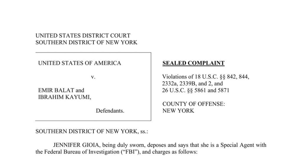 Read the Charges in the Gracie Mansion Attack