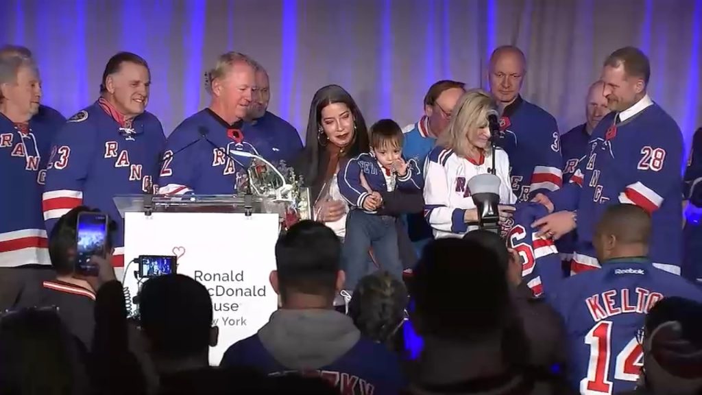 Ronald McDonald House hosts annual Skate With the Greats charity game, featuring former NY Rangers hockey players