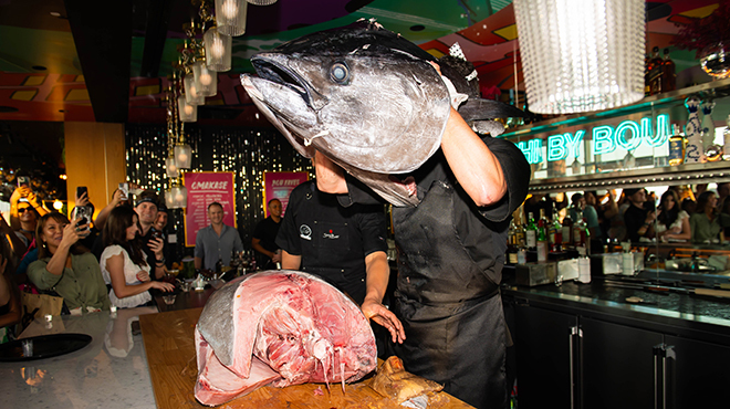 See a Massive Tuna Carving Live in NYC at a Special Sushi Event See a Massive Tuna Carving Live in NYC at a Special Sushi Event