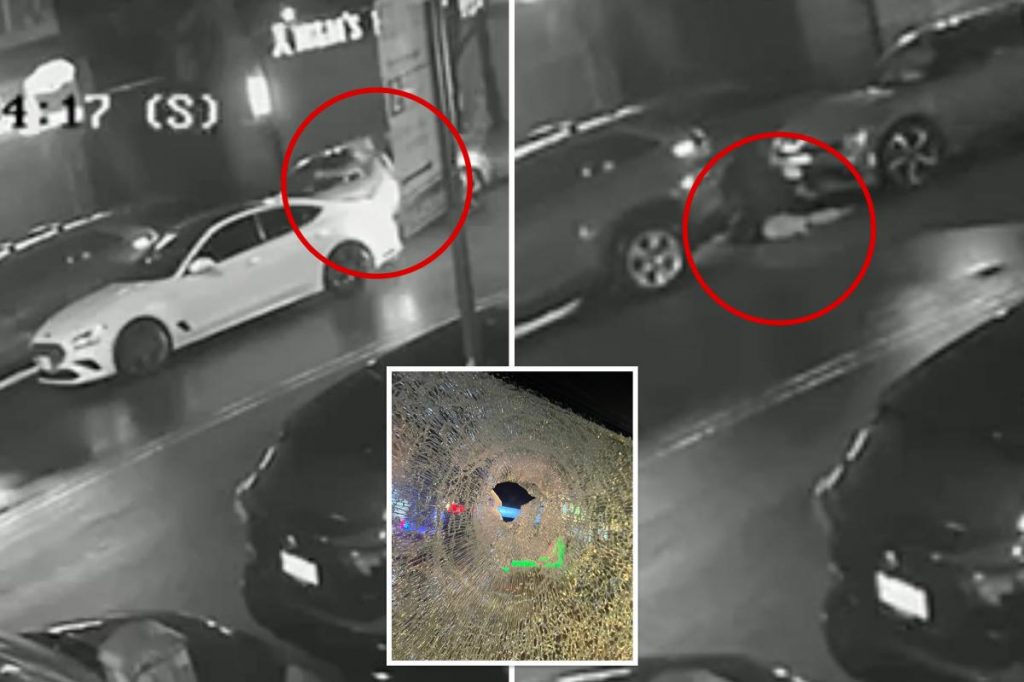 Shocking video shows off-duty NYPD cop shoot man who may have been involved in car theft -- as he's suspended