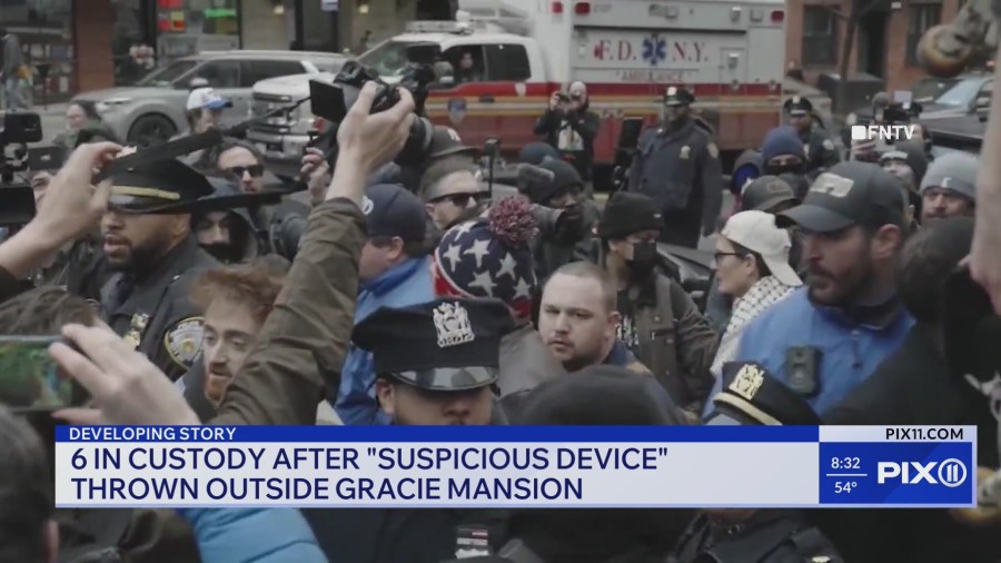 Six arrested, three identified in chaotic Gracie Mansion protest, NYPD says Six arrested, three identified in chaotic Gracie Mansion protest, NYPD says