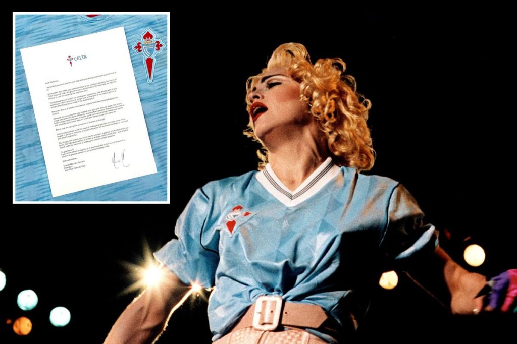 Soccer team asks Madonna for its shirt back on X, and she gives this reply