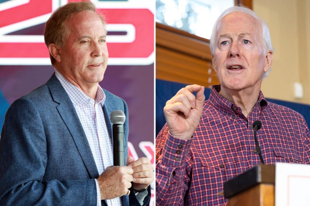 US Senate GOP primary will likely lead to Paxton-Cornyn runoff in Texas: poll